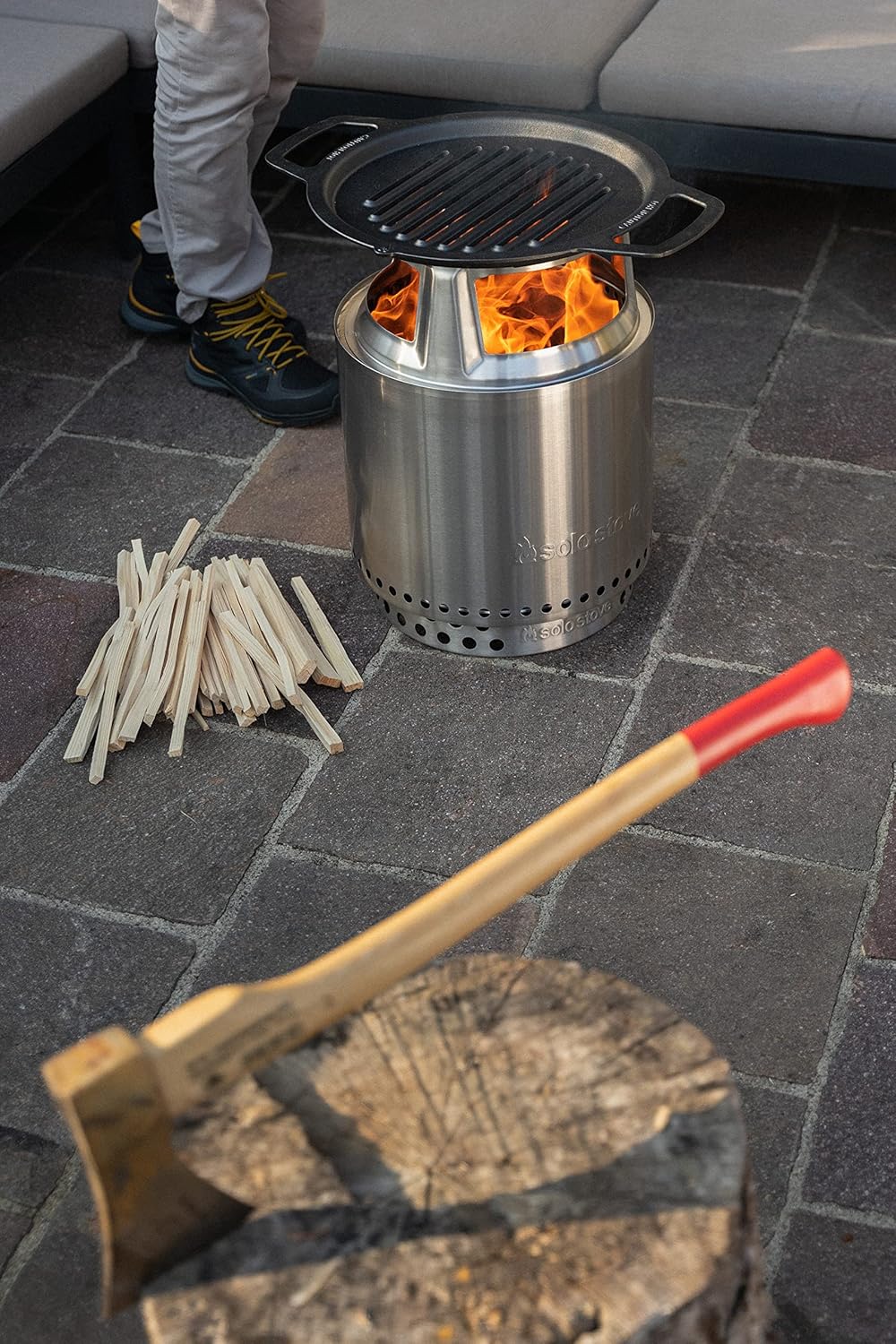 Ranger Grillrost mit Aufsatz, Grillplatte + Aufsatz, Ranger