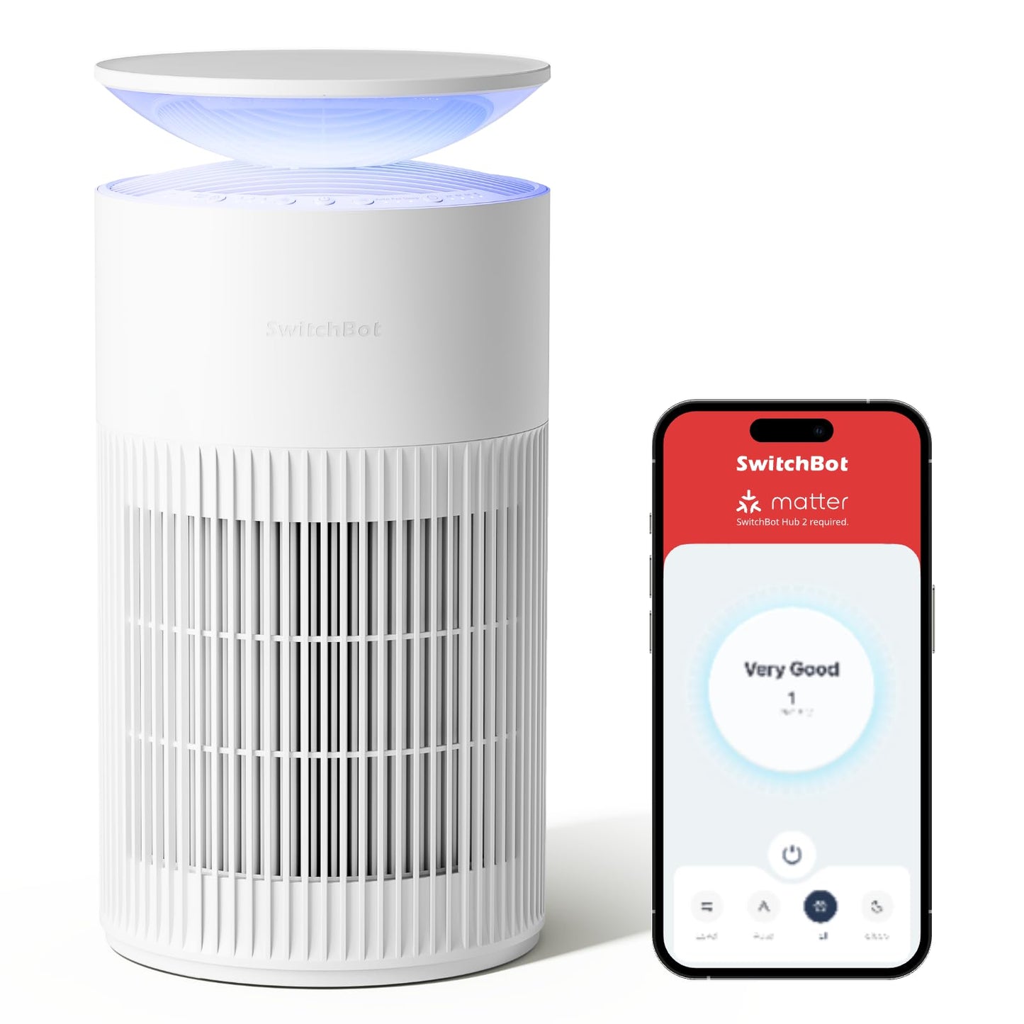Luftreiniger mit App-Steuerung, Air Purifier Standard Weiss