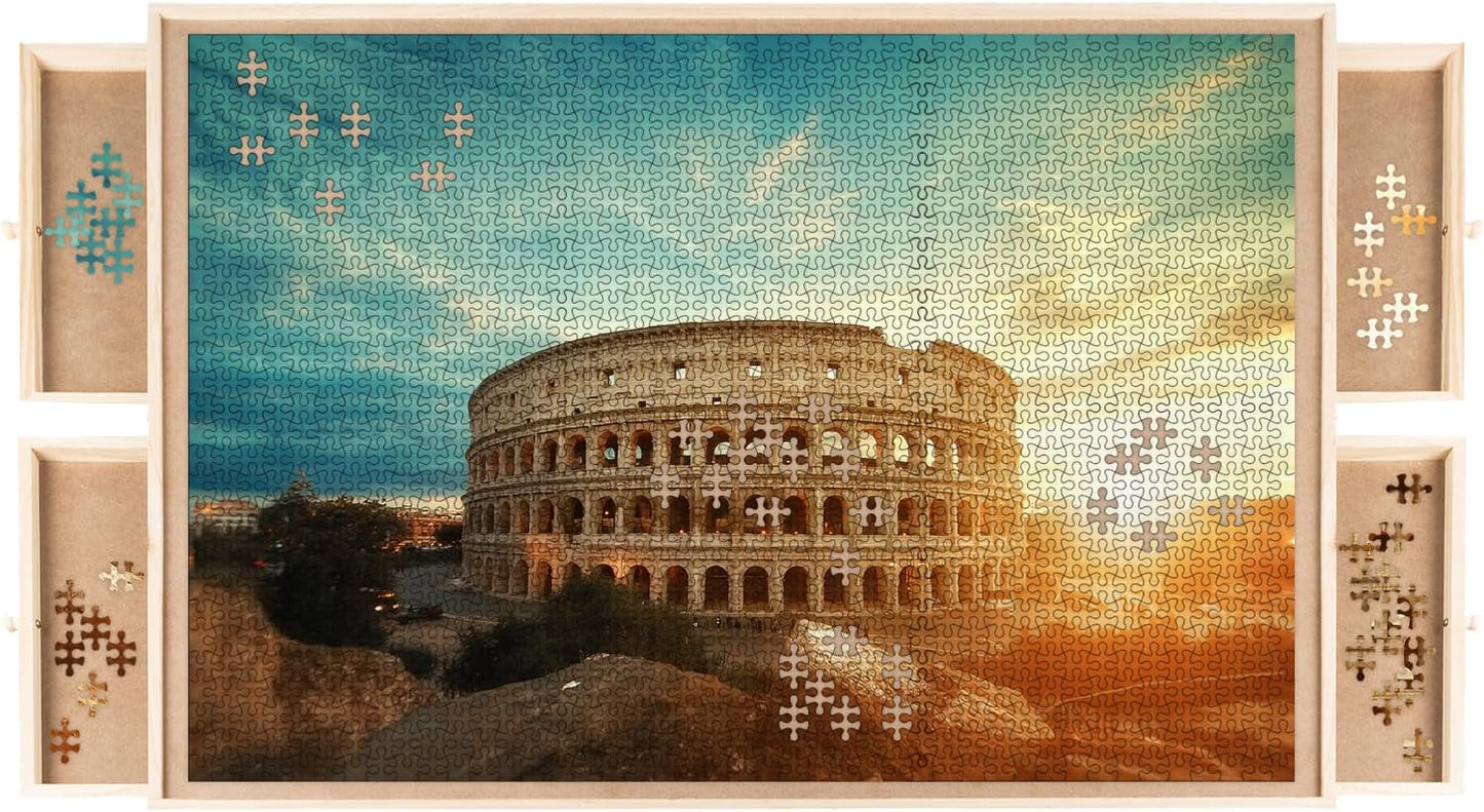 Puzzle Sortiertablett mit Schubladen