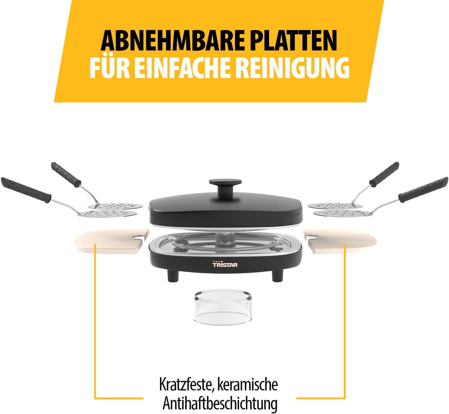 Pizza Maker, 28.5 x 28.5 x 17.5 cm Schwarz