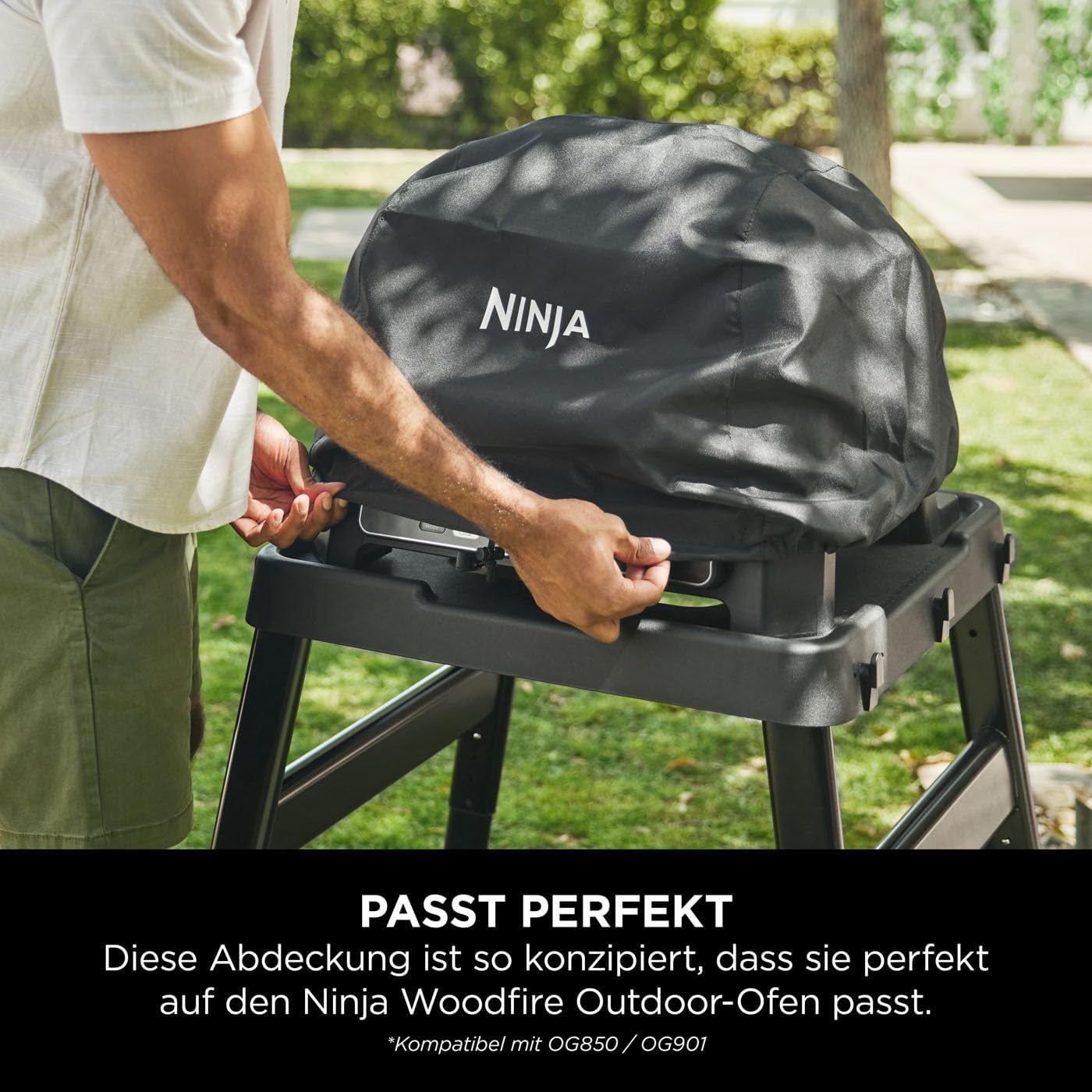 Grillabdeckung, Ninja Woodfire Elektrischer Outdoor Ofen, Grilldeckel
