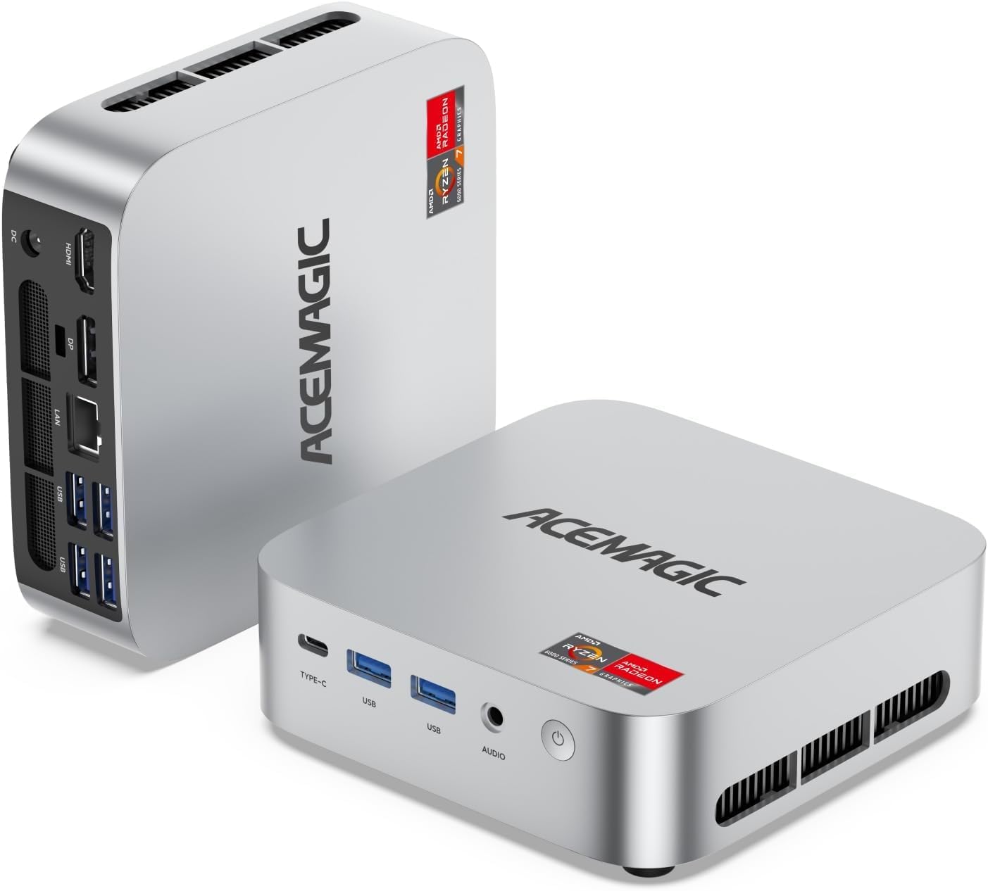 Mini PC mit Ryzen 7 6800H, R7 6800H 16GB DDR5+512GB SSD