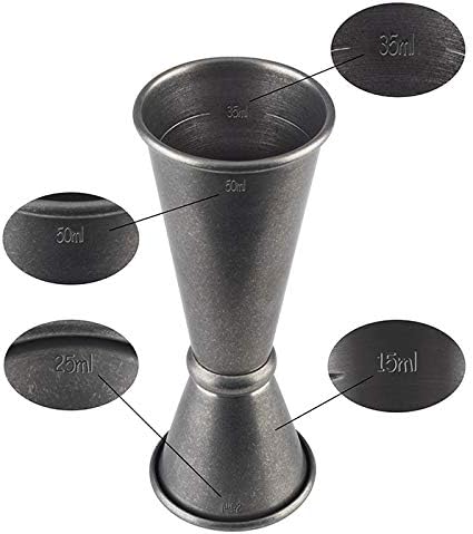 Cocktail Set, Edelstahl Antik