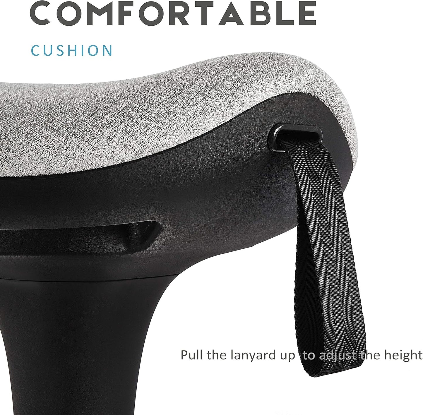 Ergonomischer Arbeitshocker, Grau