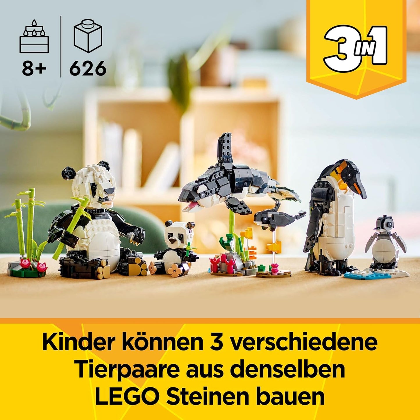 Creator 3in1 Wilde Tiere: Pandafamilie