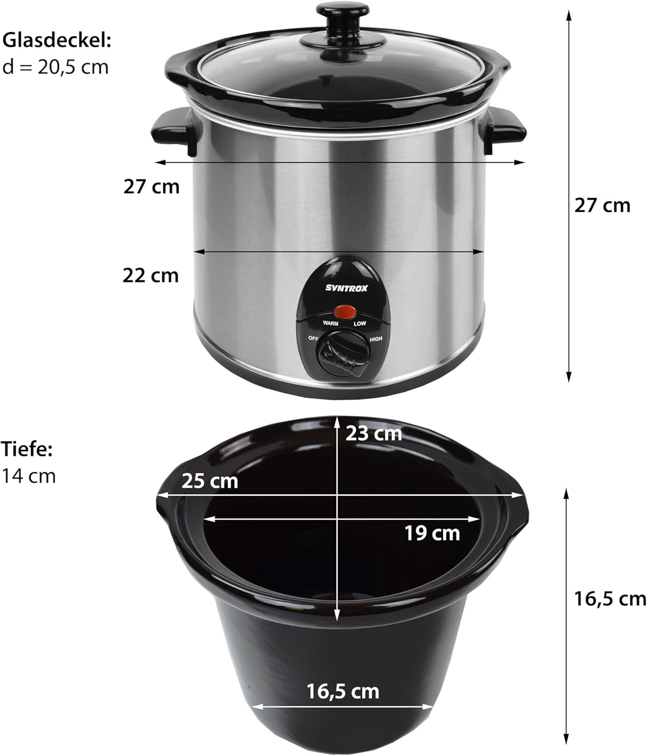Slow Cooker mit Warmhaltefunktion
