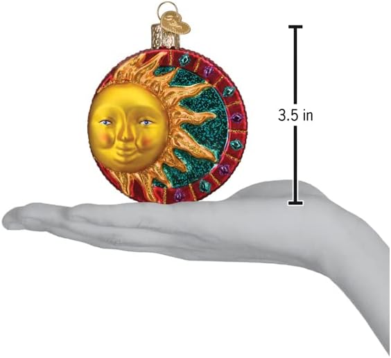 Glas-Weihnachtsbaumschmuck Jeweled Sun, Jeweled Sun