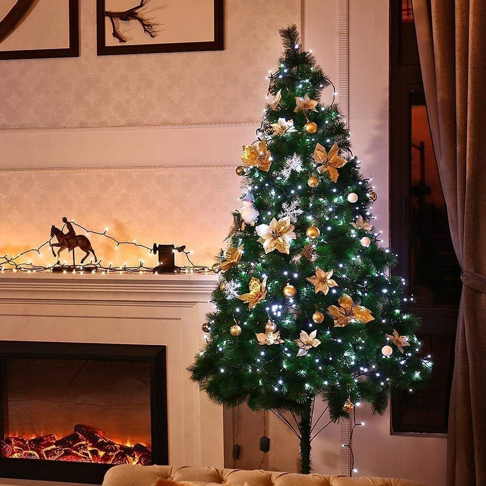 Weihnachtsbeleuchtung, Weiss 20M|Ohne Weihnachtsmusik