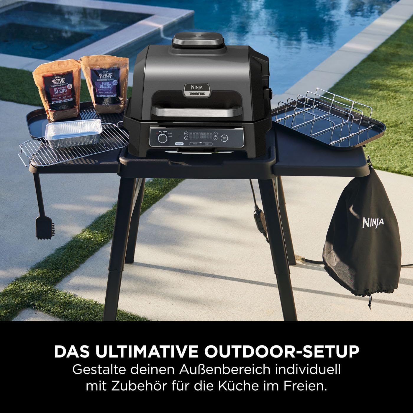 Grillabdeckung, Ninja Woodfire Elektrischer Outdoor Ofen, Grilldeckel
