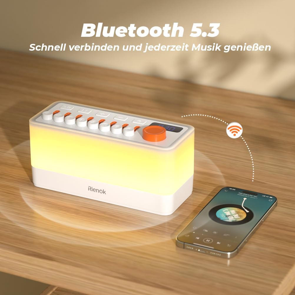Bluetooth Lautsprecher S10 mit RGB-Licht & Naturgeräuschen