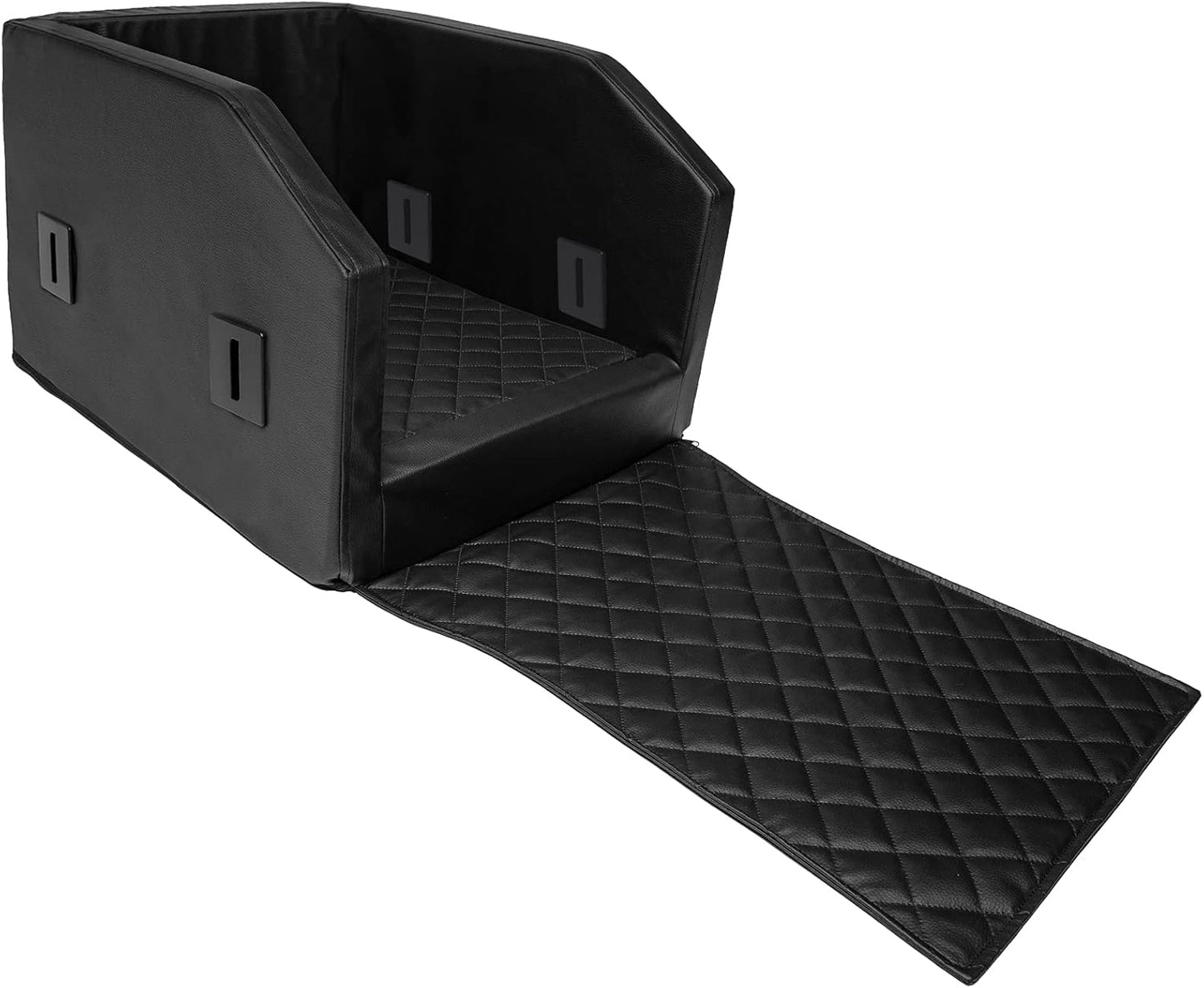 Hundeautositz mit Anschnallsystem, 55 x 70 x 38 cm / Schwarz