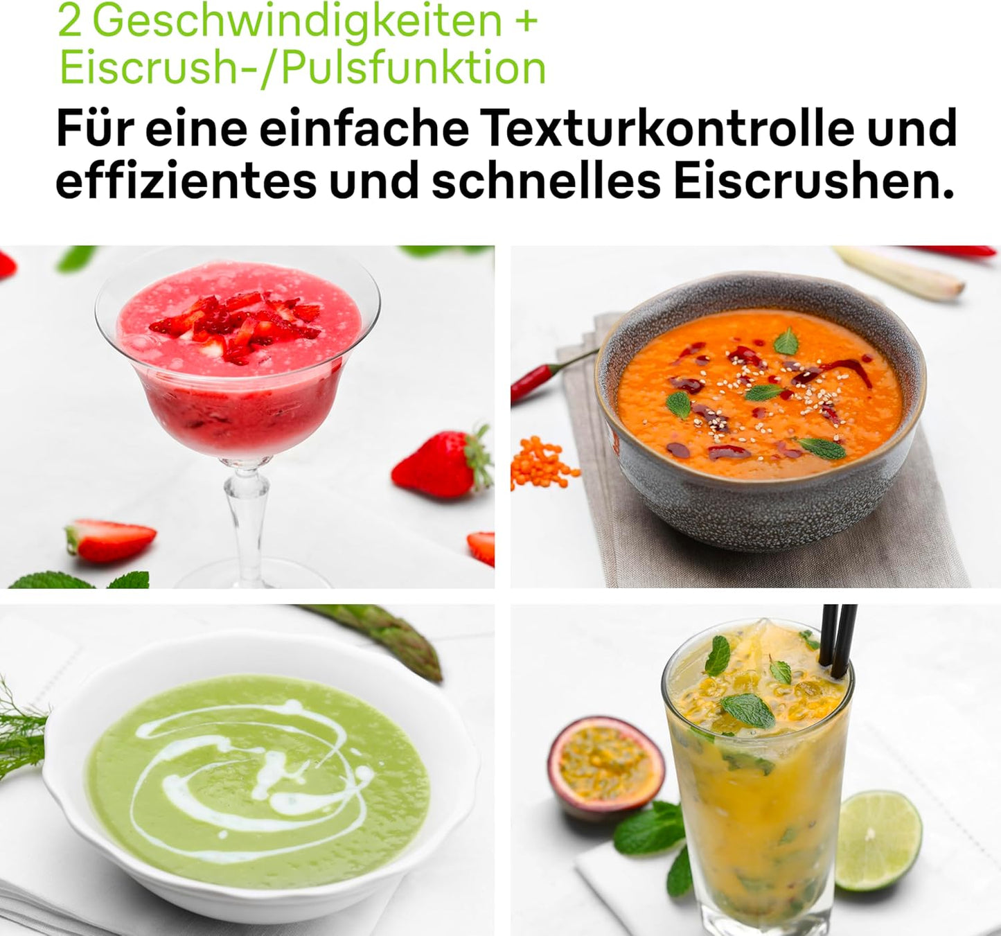 JB1000WH Household PowerBlend 1, Weiß Standard-Mixaufsatz