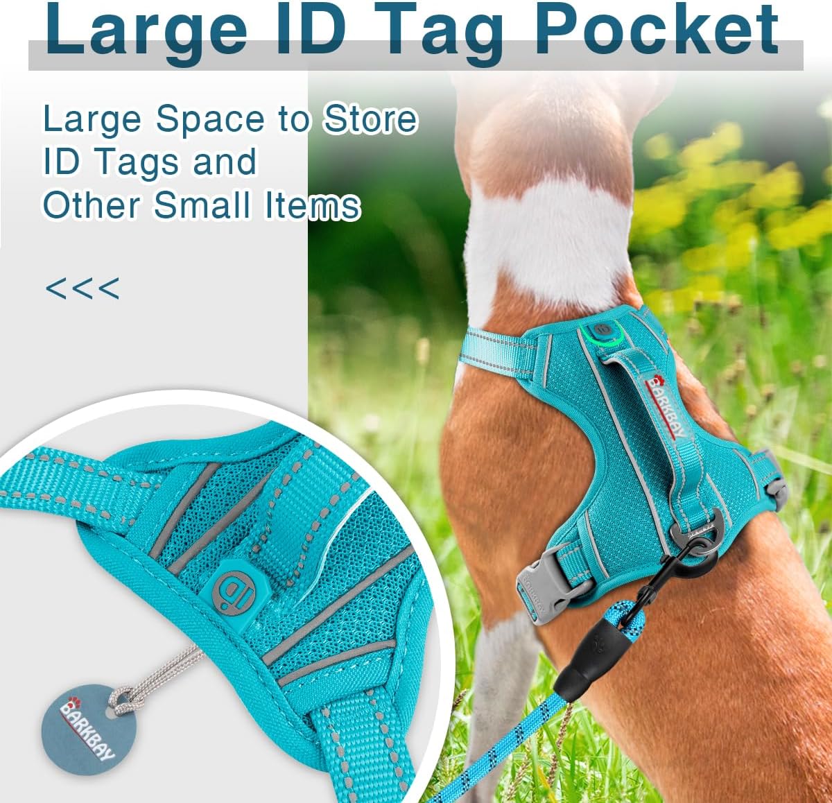 Hundegeschirr, Medium(Chest:22-27") Blau