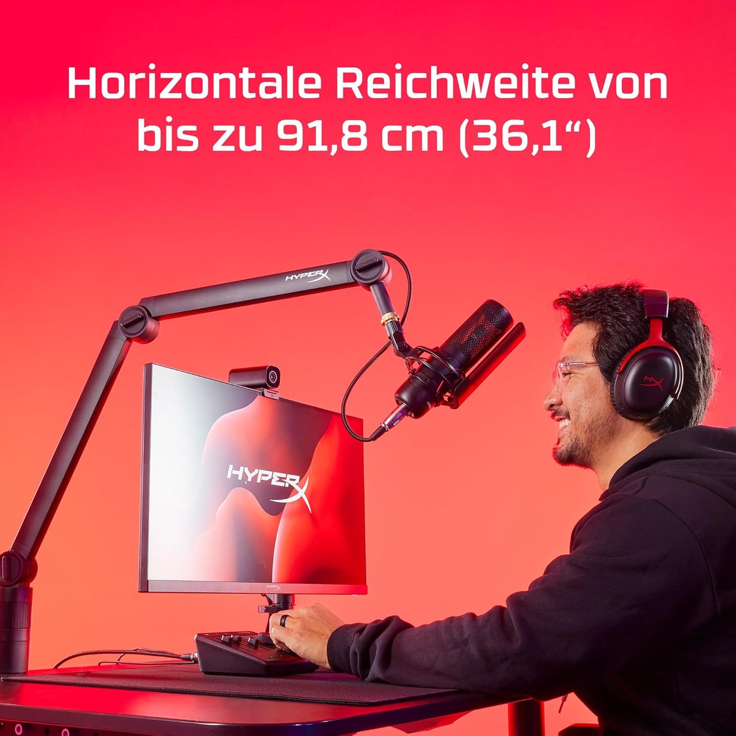 Caster Mikrofon- & Kameraarm, 360° schwenkbar