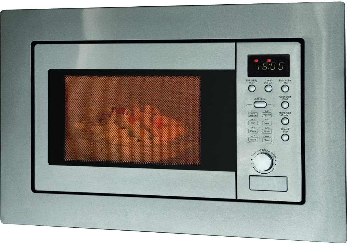 2in1 Einbau-Mikrowelle MWG 2215 EB mit Grillfunktion, Edelstahl