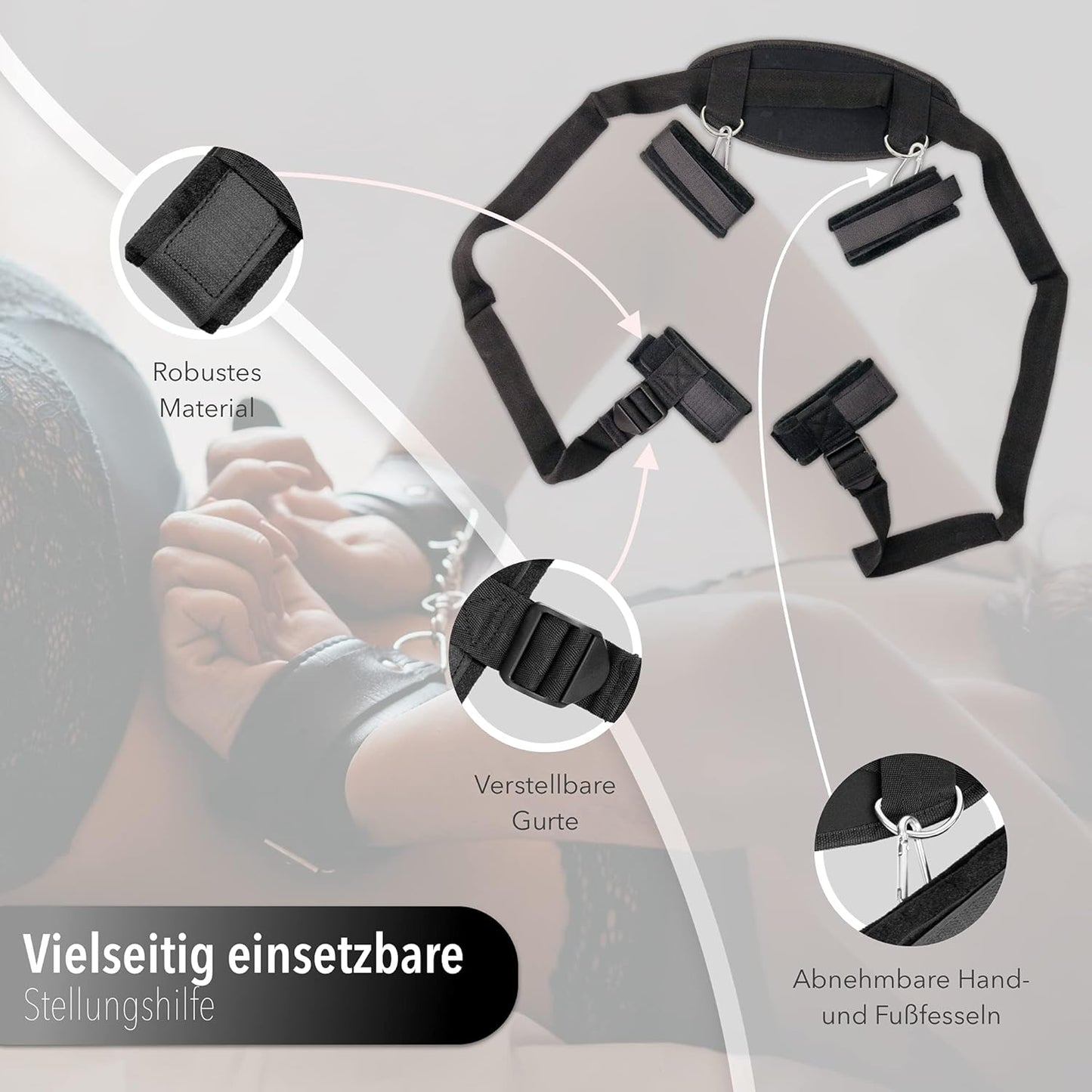 BDSM Fessel-Set für Paare Hand- & Fussfesseln
