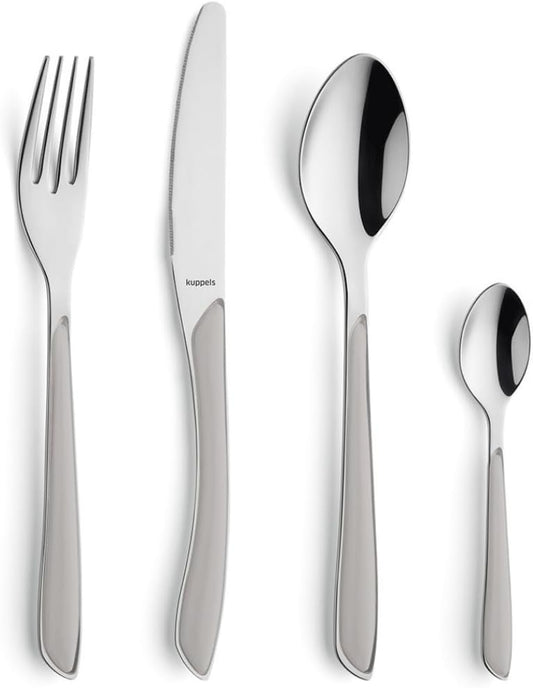 24-teiliges Besteckset Prisma für 6 Personen, 24-teilig Hellgrau | 24-teilig