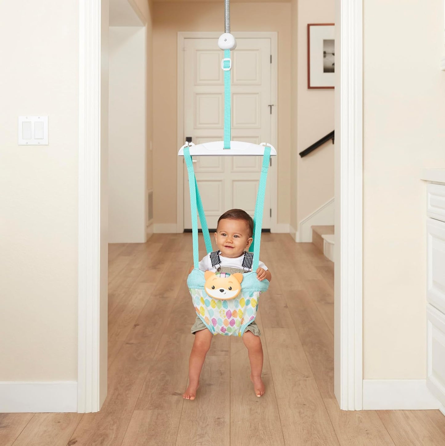 2-in-1 Türschaukel mit Musik & Lichtern für Babys
