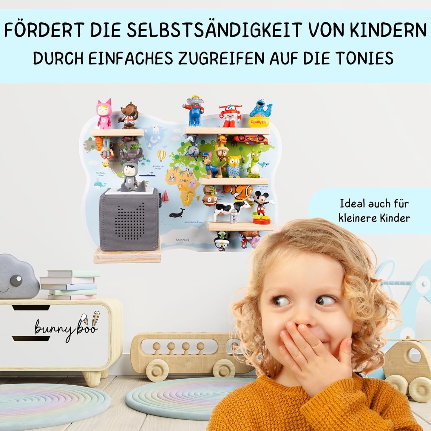 Toniebox Regal, Weltkarte