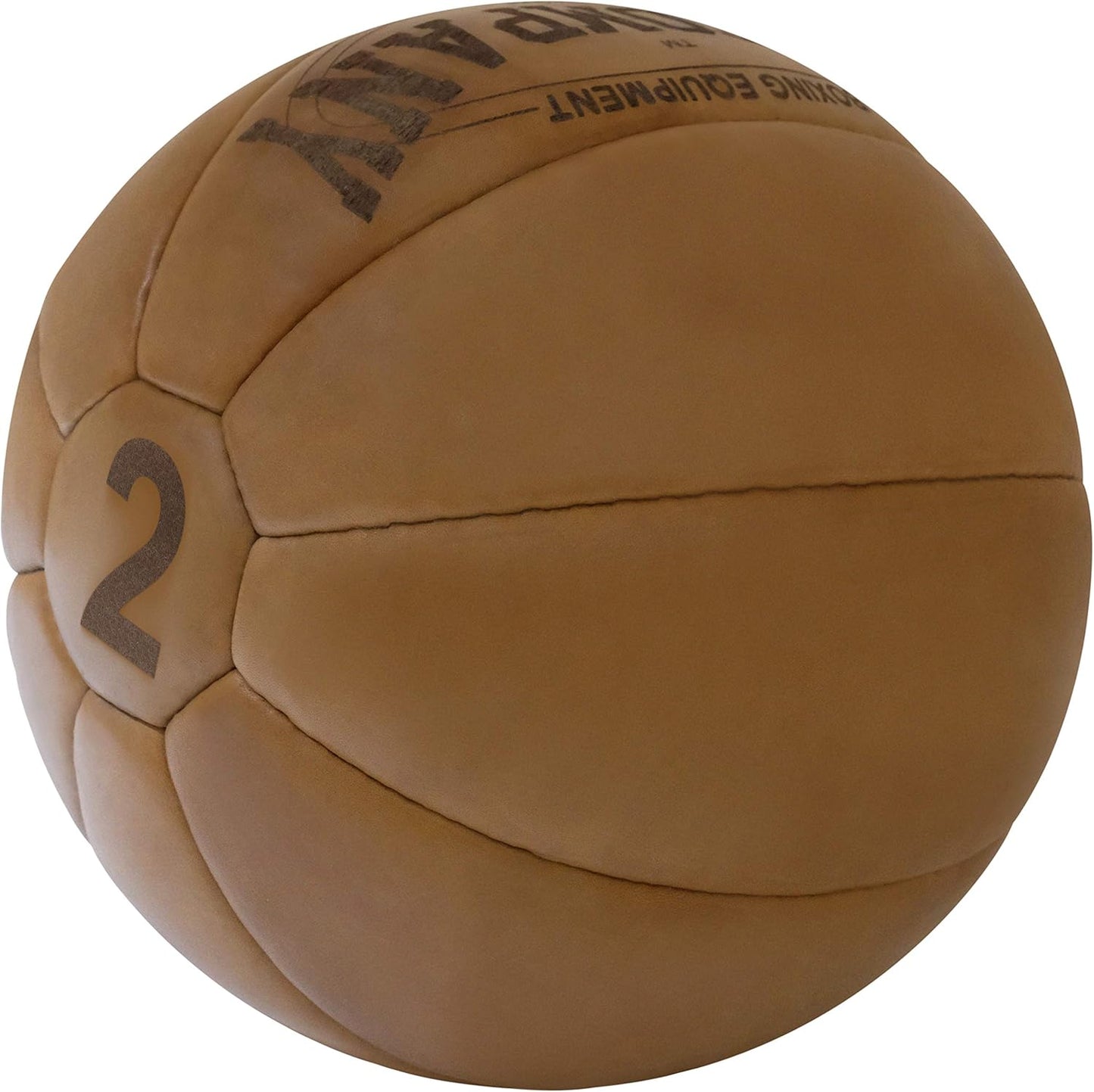Vintage Medizinball, 2 kg Braun