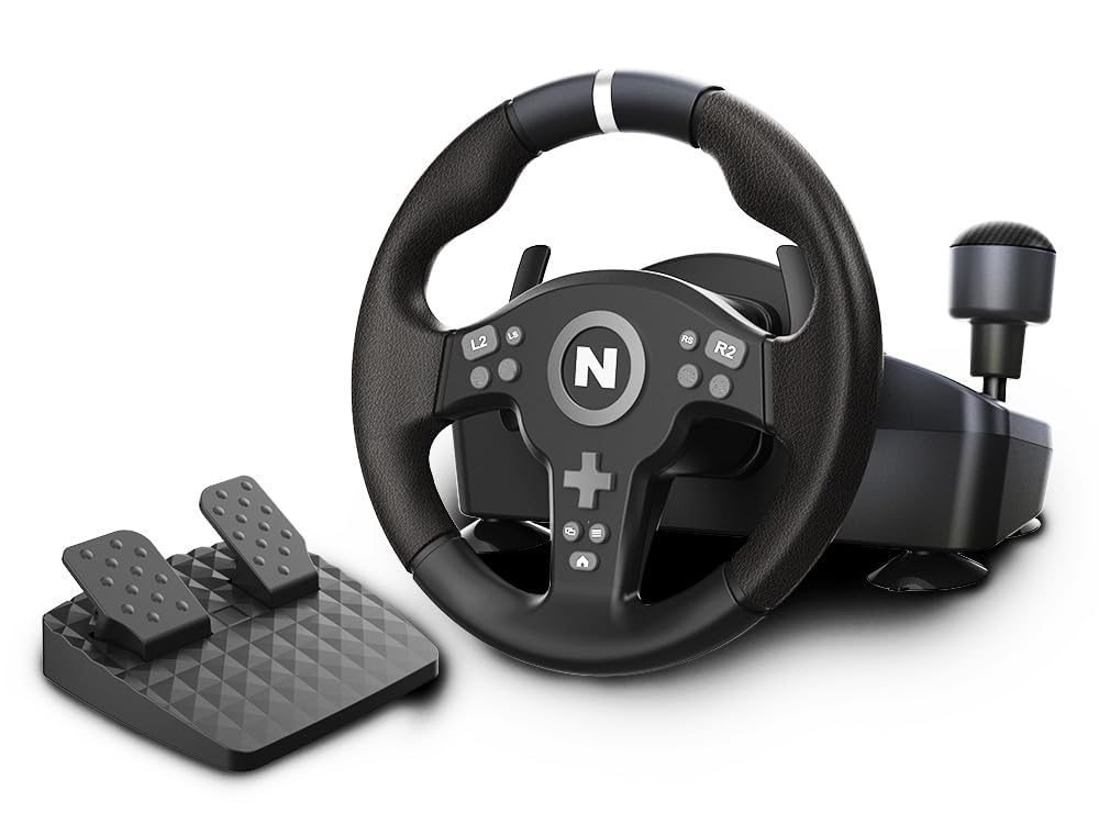 Drive Pro V200 Gaming-Rennlenkrad mit Pedalen und Schalthebel, Drive Pro V200
