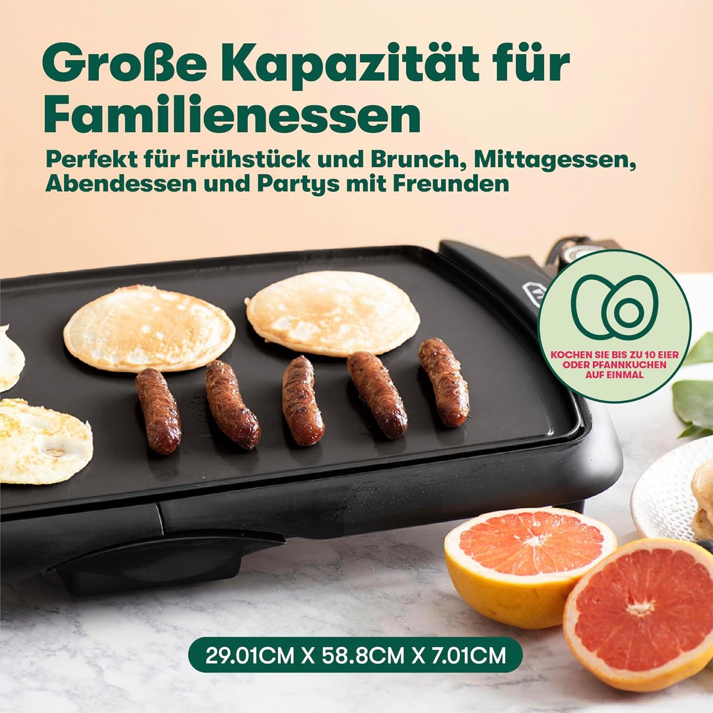 Elektro-Keramik-Titan-Grillplatte