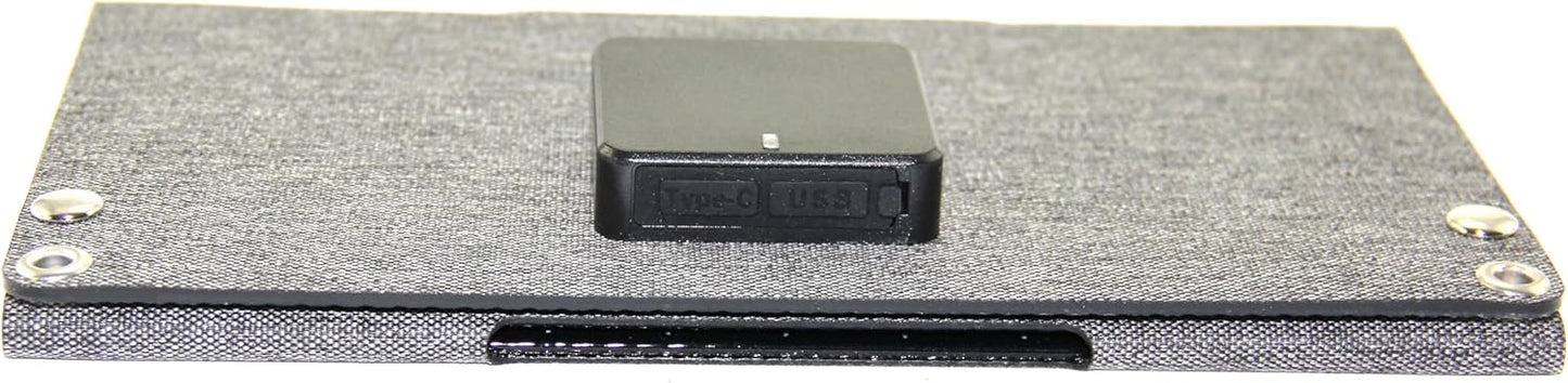 Tragbares Solarladegerät 10 W mit USB-A/USB-C Ausgängen