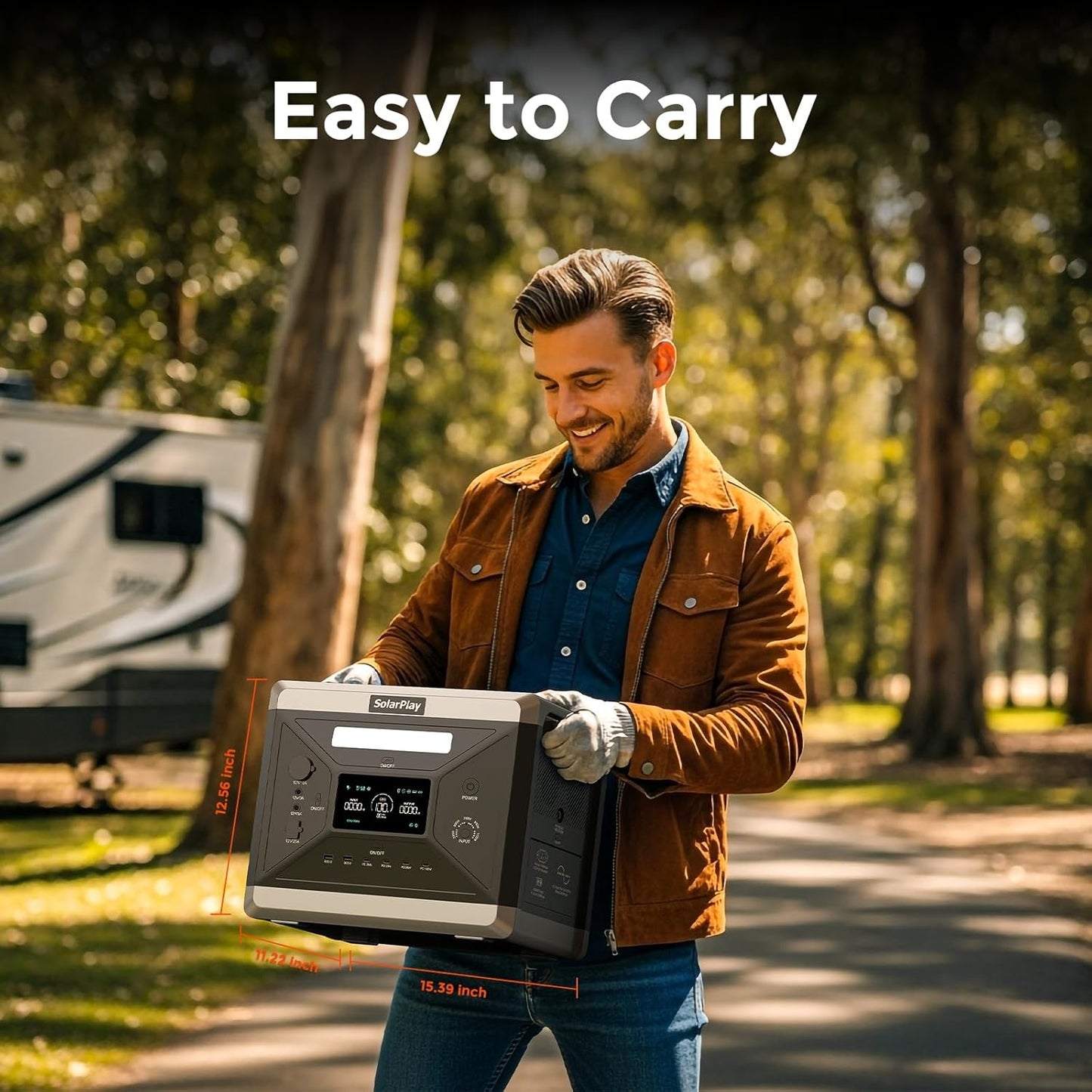 Tragbare Powerstation 2400W mit UPS und Schnellladung, 2400W