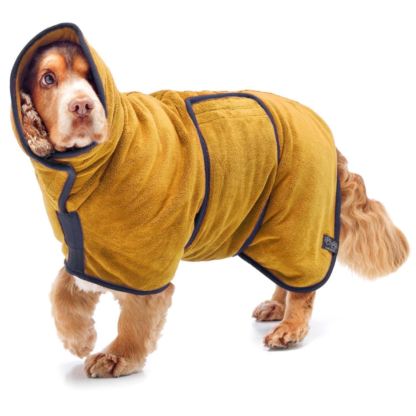Hundebademantel, Ocker XL