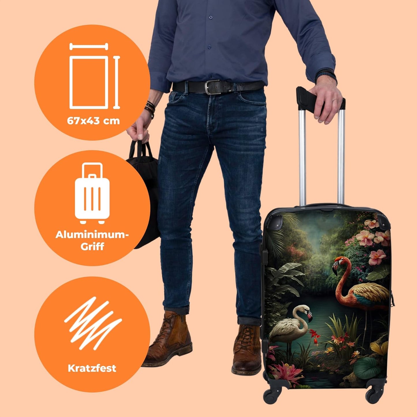 Rollkoffer mit 4 Rollen