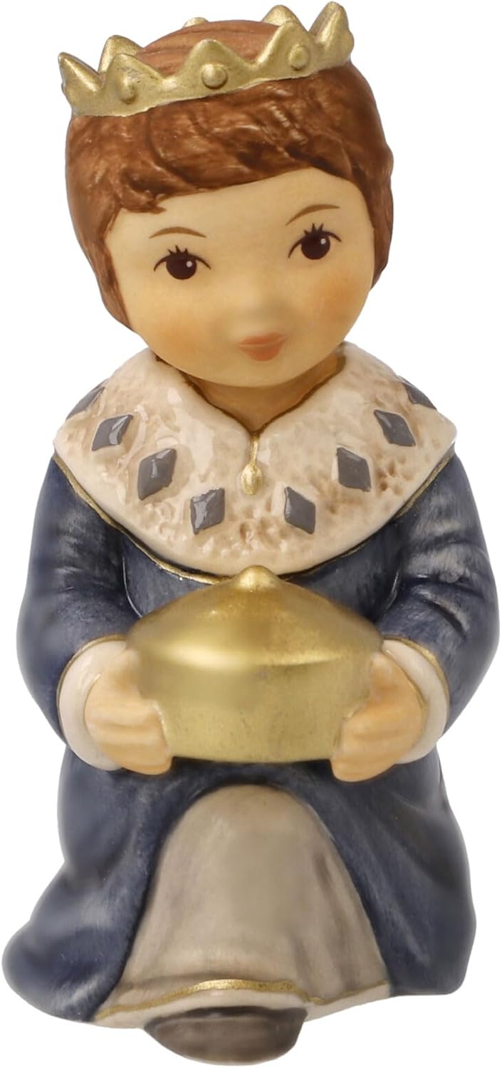 Krippenfigur Balthasar, 8,5cm hoch, 8,5cm Mehrfarbig