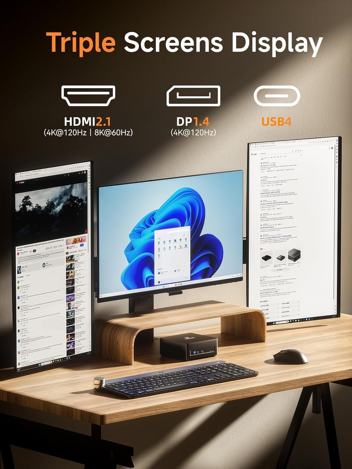 UM690L Slim Mini PC mit Ryzen 9 6900HX Prozessor, UM690L Slim 16+512GB