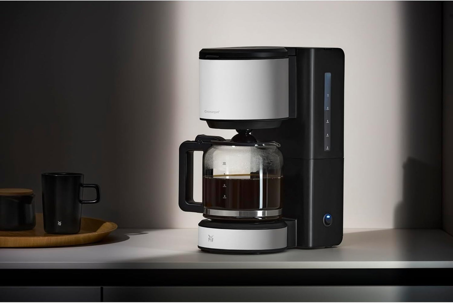 Stelio Aroma Filterkaffeemaschine mit Glaskanne, Stelio - Glaskanne - Mattweiss