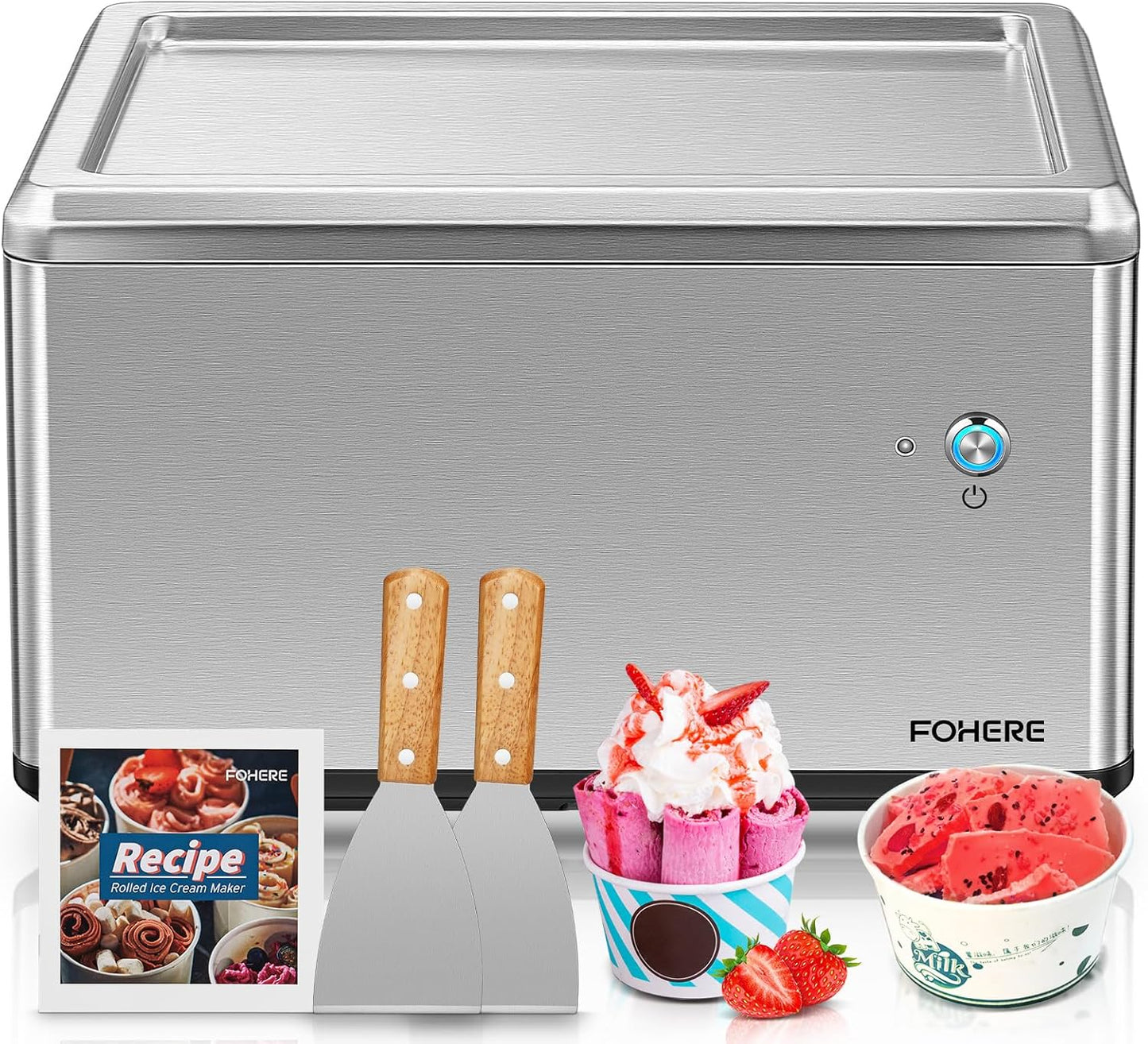Roll-Eismaschine für selbstgemachte Ice Cream Rolls