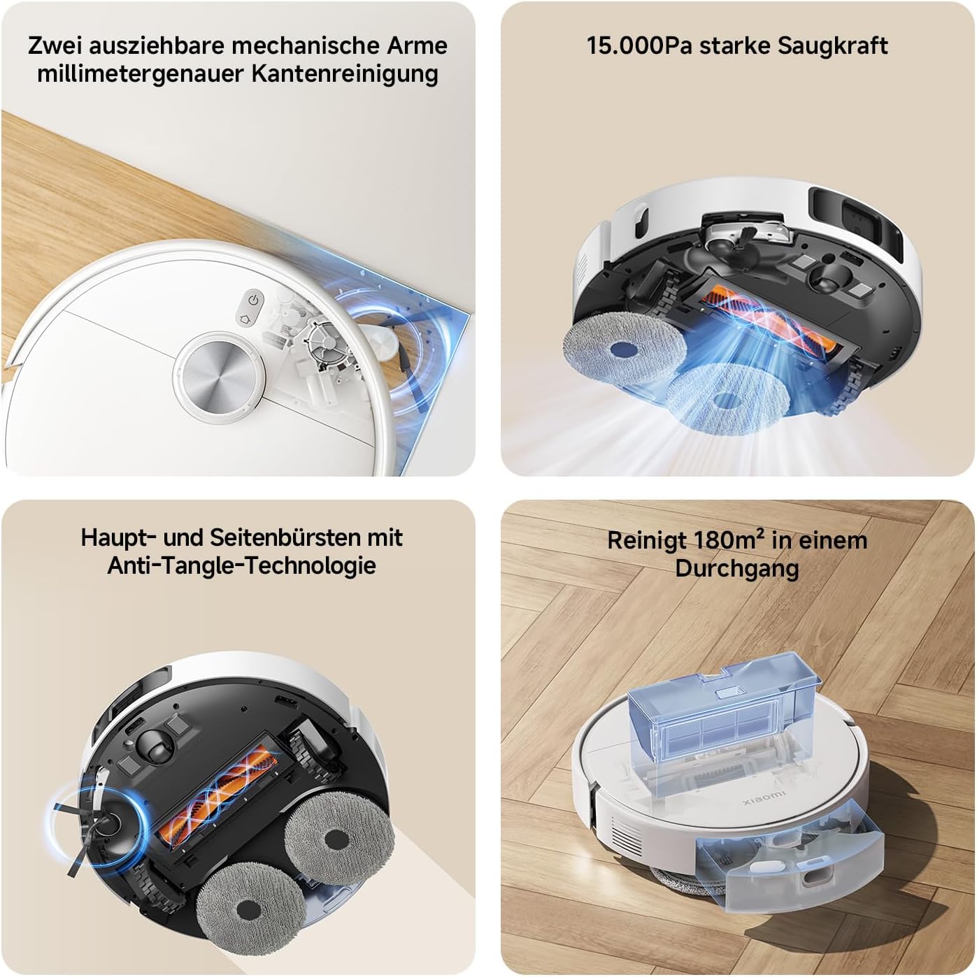 Vacuum S40 Pro Roboterstaubsauger mit Moppfunktion