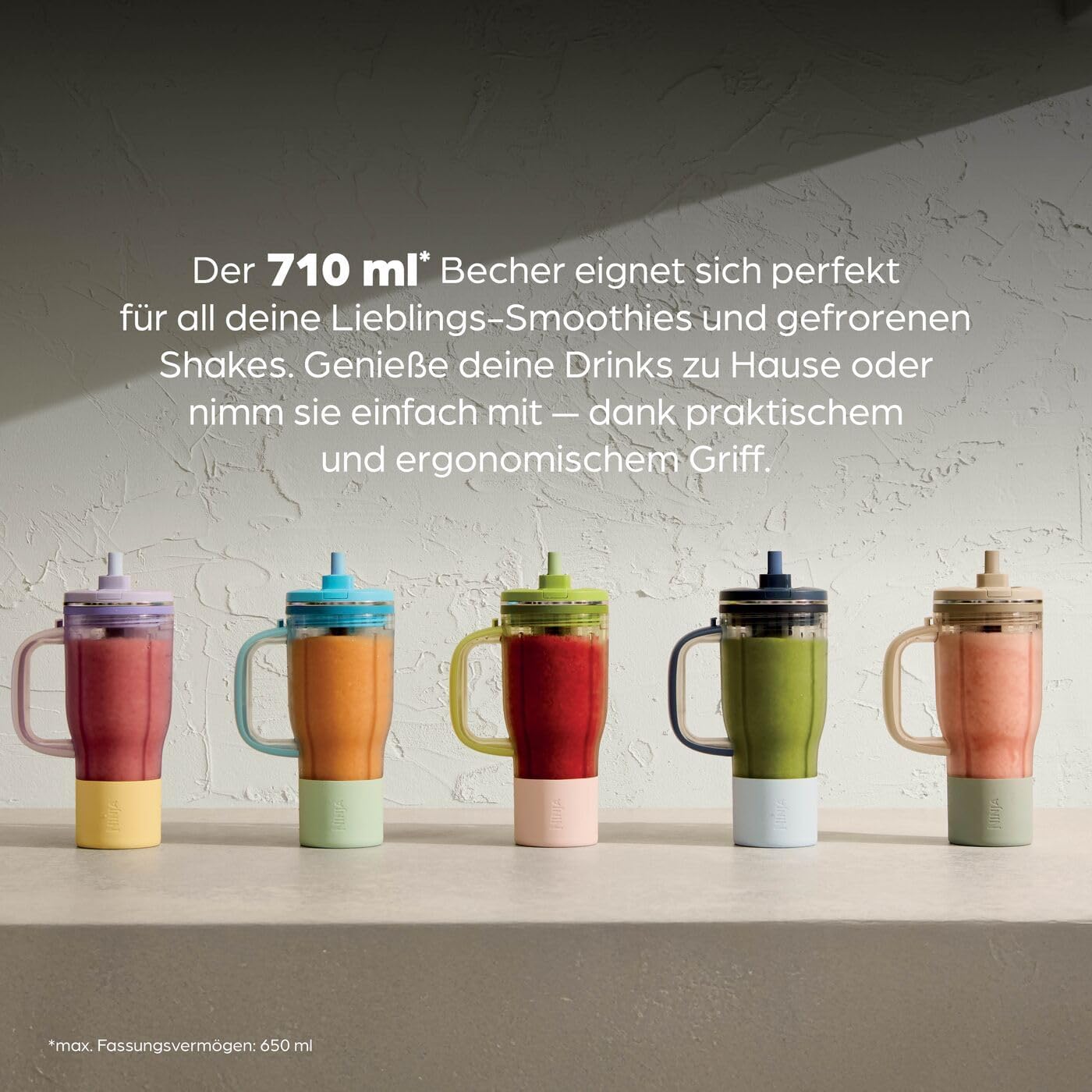 BlendBoss Mixer mit tragbarem Becher, 32 x 18.3 x 29 cm Blaue Himbeere