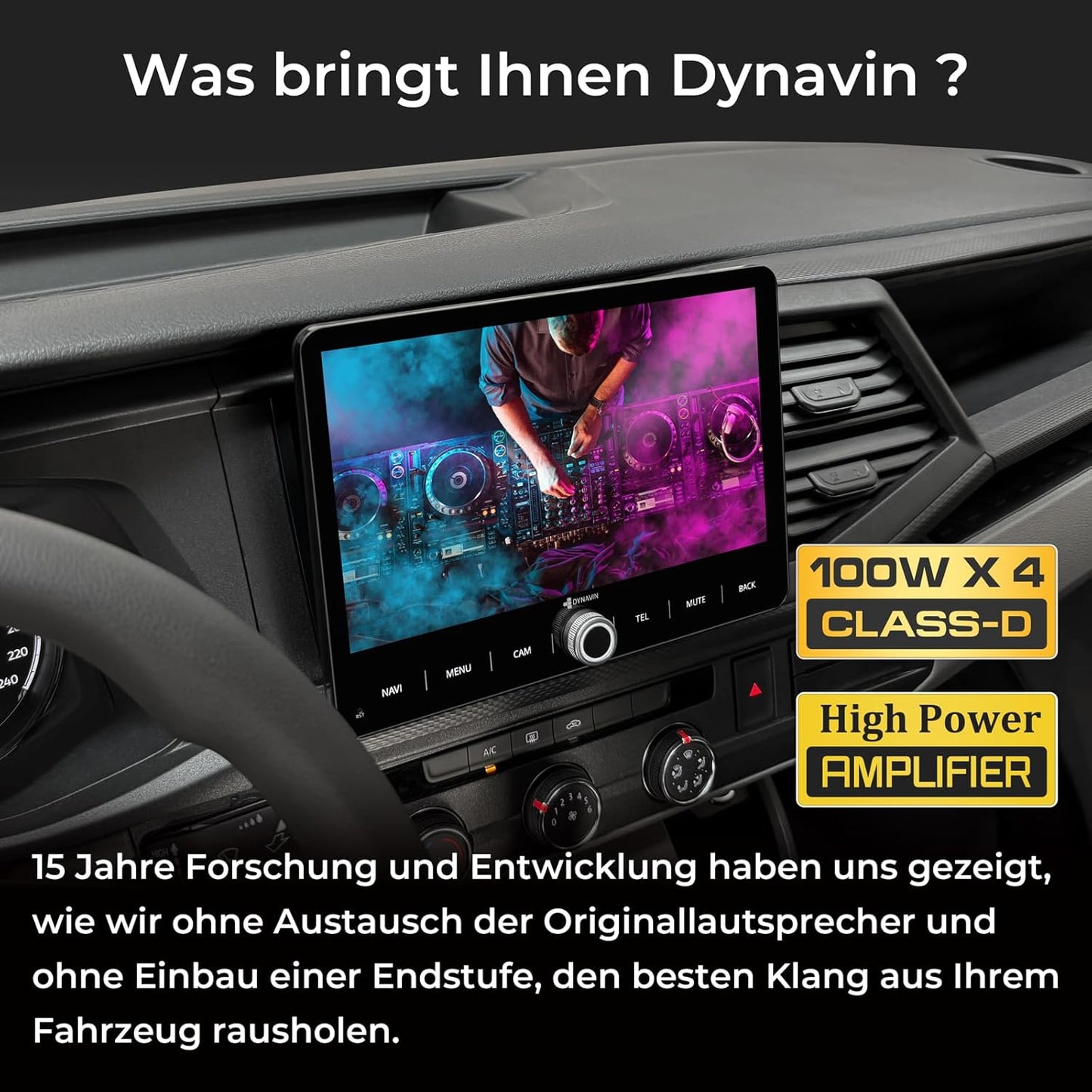 Android Autoradio Navi mit 10,1" Display und DAB+