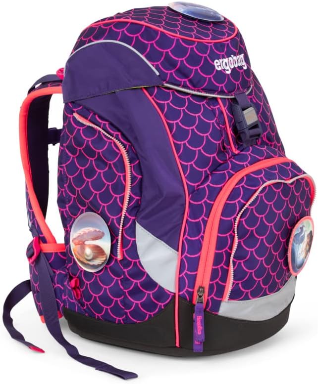 Schulrucksack-Set, 20 Lang Pinke Wellen