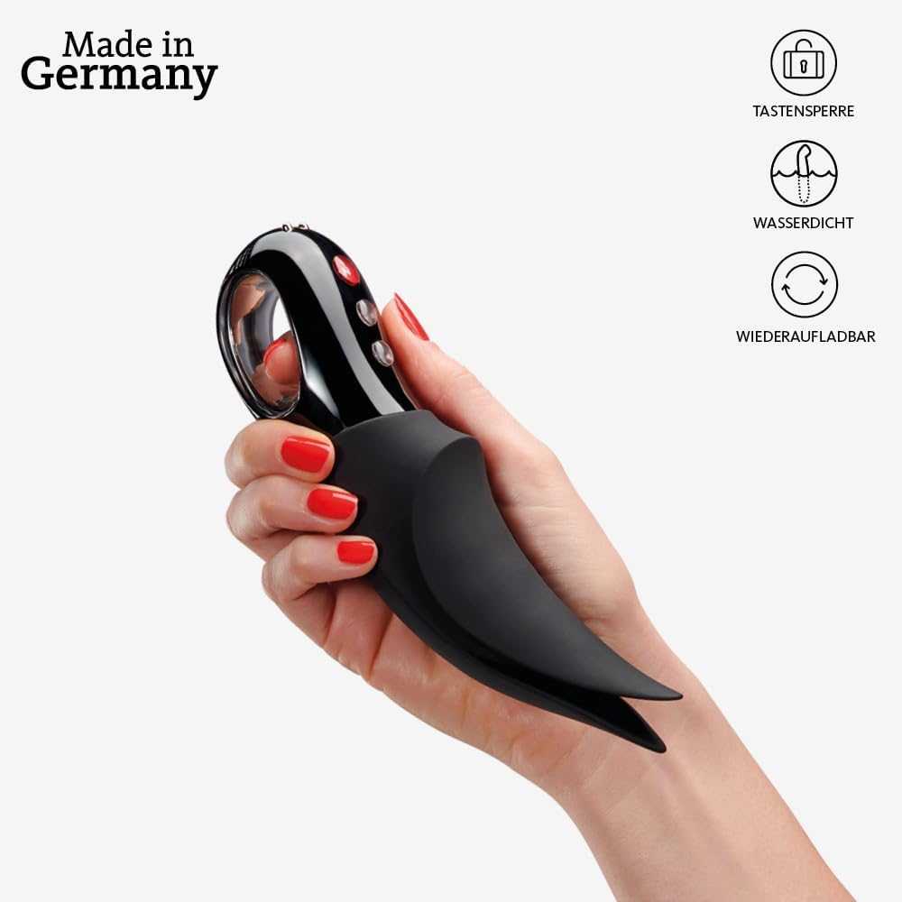 Volta Auflegevibrator mit 12 Vibrationsprogrammen, Black Volta