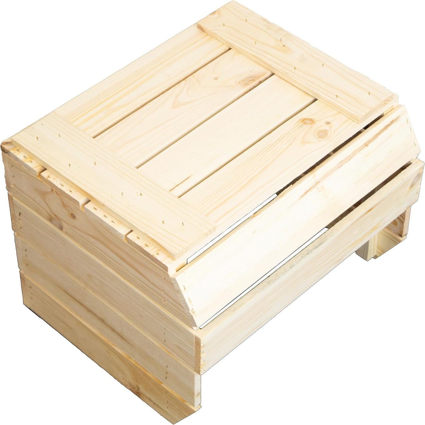Gemüsekiste, 1er Set natur