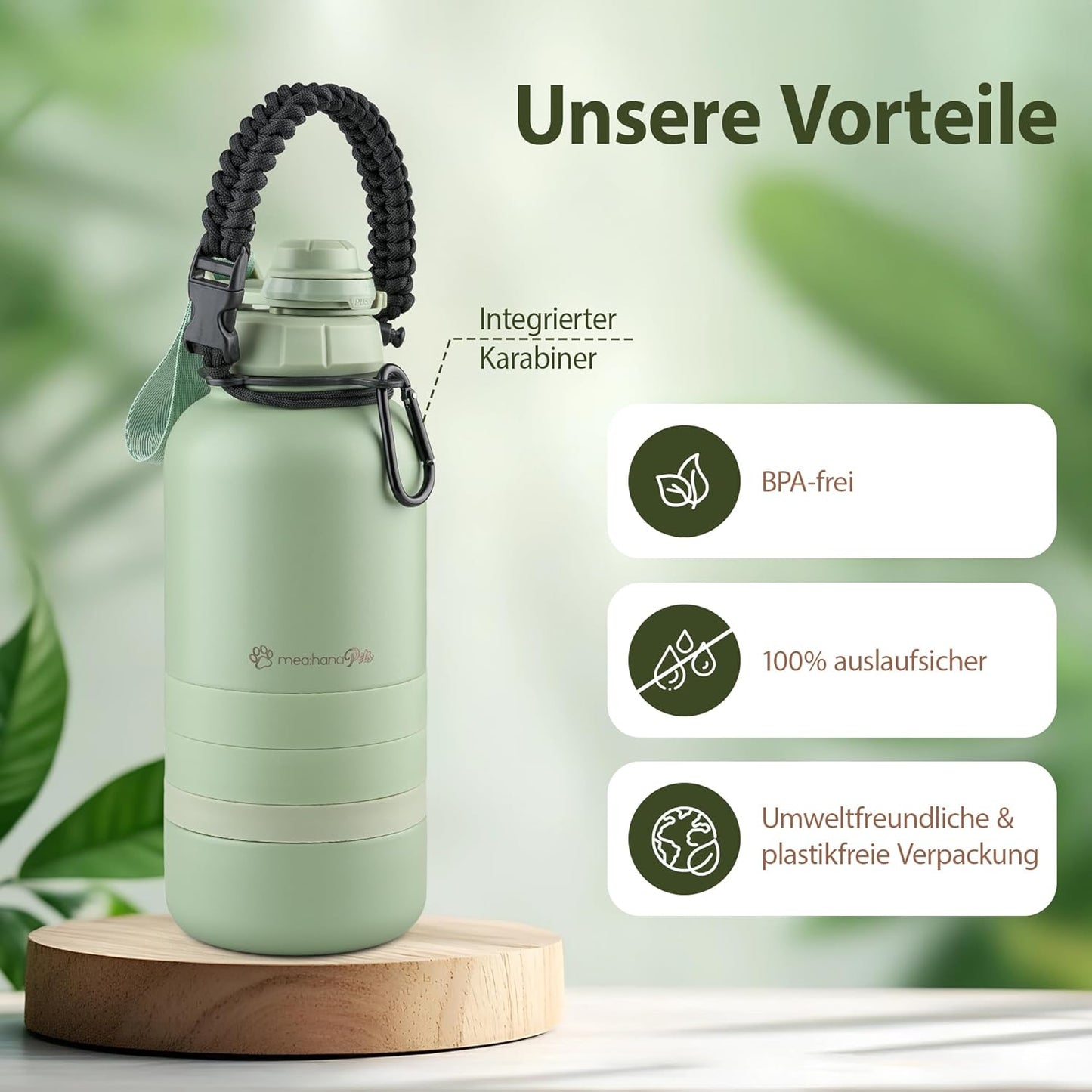 Hundetrinkflasche für unterwegs