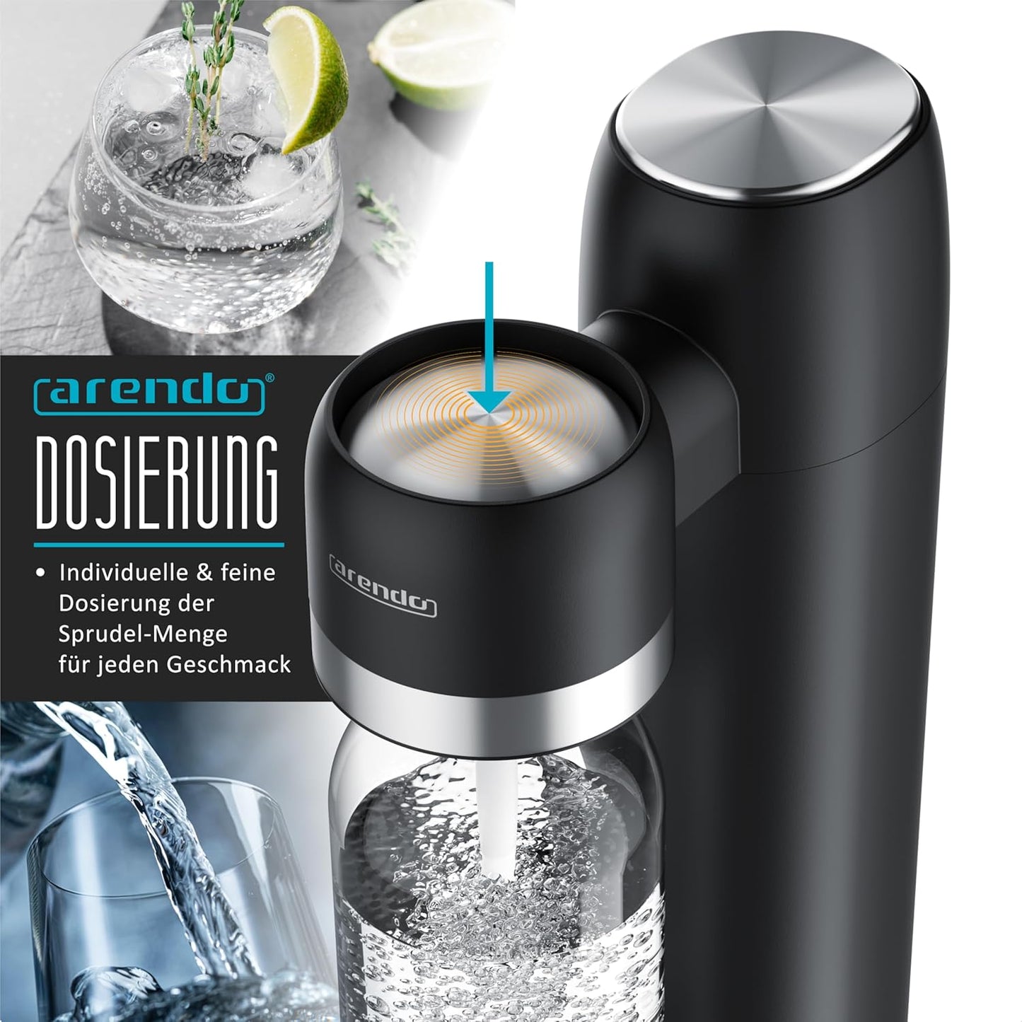 Soda Maker Wassersprudler, A: Schwarz