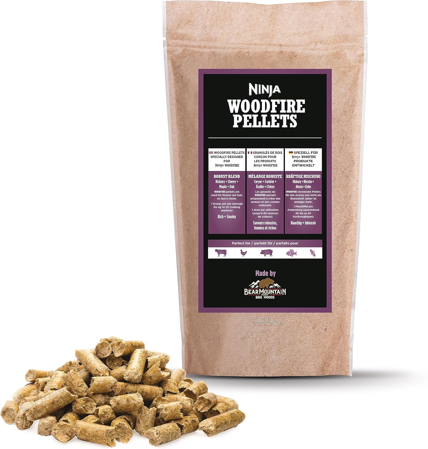 Holzpellets, Robuste Mischung 900g