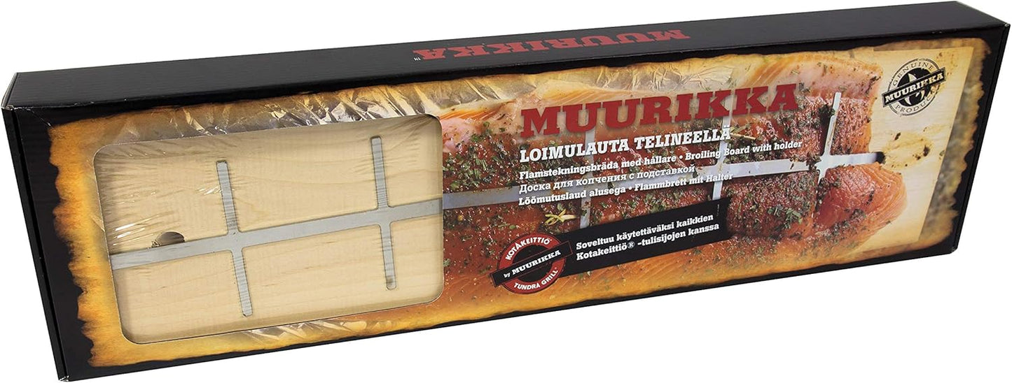 Flammlachsbrett für Feuerschale & Grill