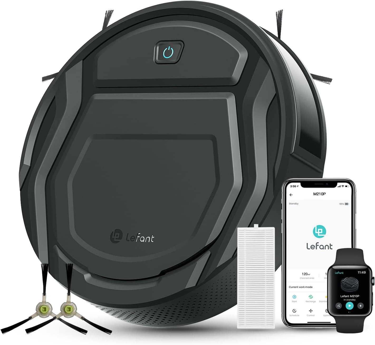 Saugroboter M210P mit WLAN und App-Steuerung, M210P