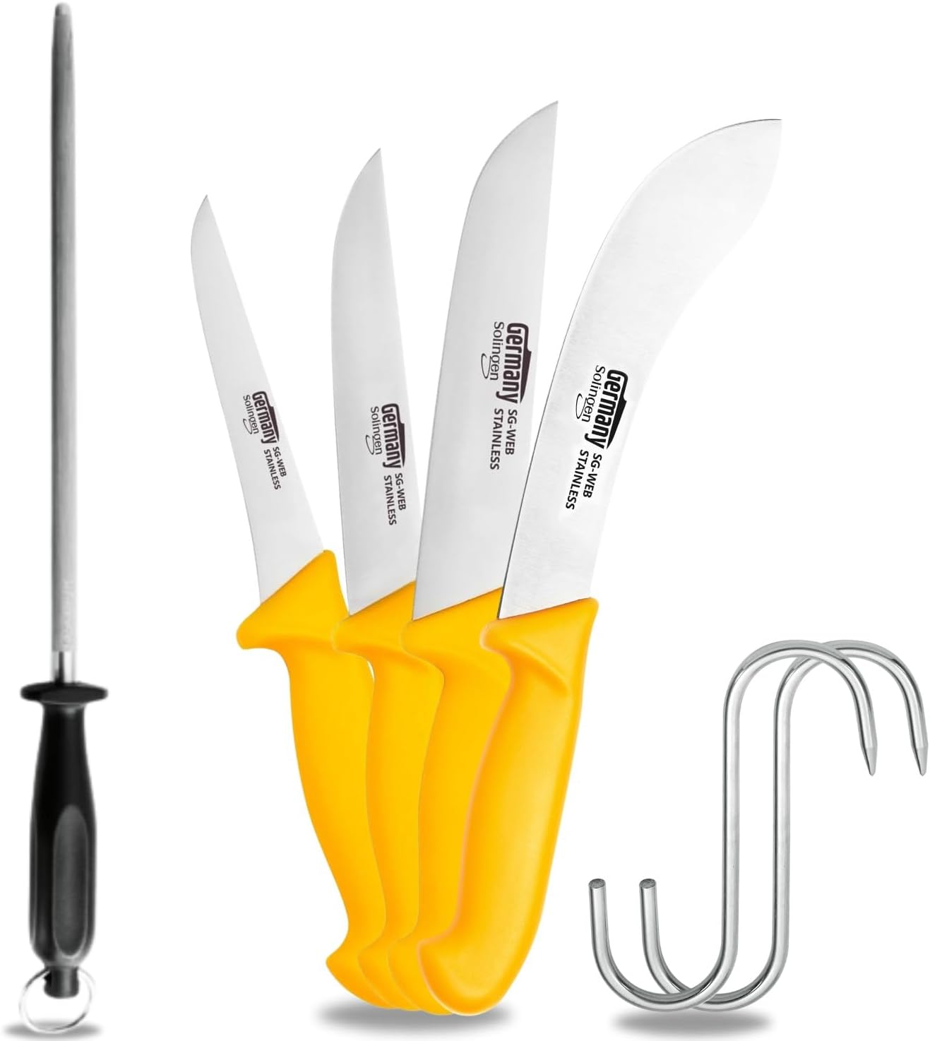 Profi Messerset für Fleischer & Hobbyköche, Profi Messerset Extra breit