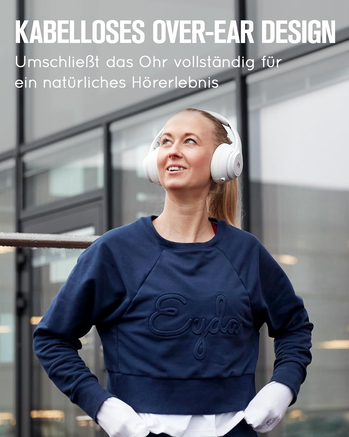 Kabellose Over-Ear Kopfhörer Boom, Arctic White