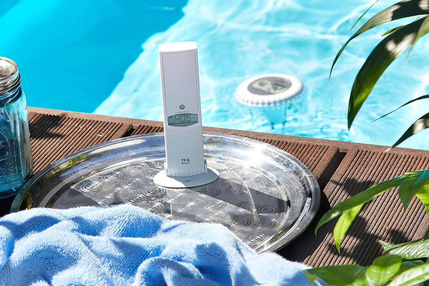 Weatherhub Thermo-Hygro-Sender mit Poolsender, Thermo-Hygrometer