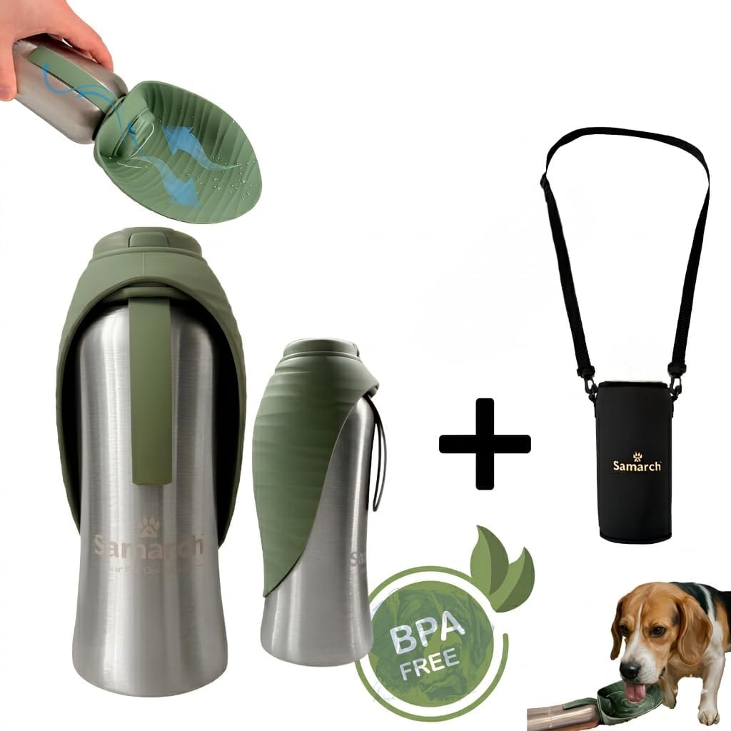Hundetrinkflasche mit Umhängetasche