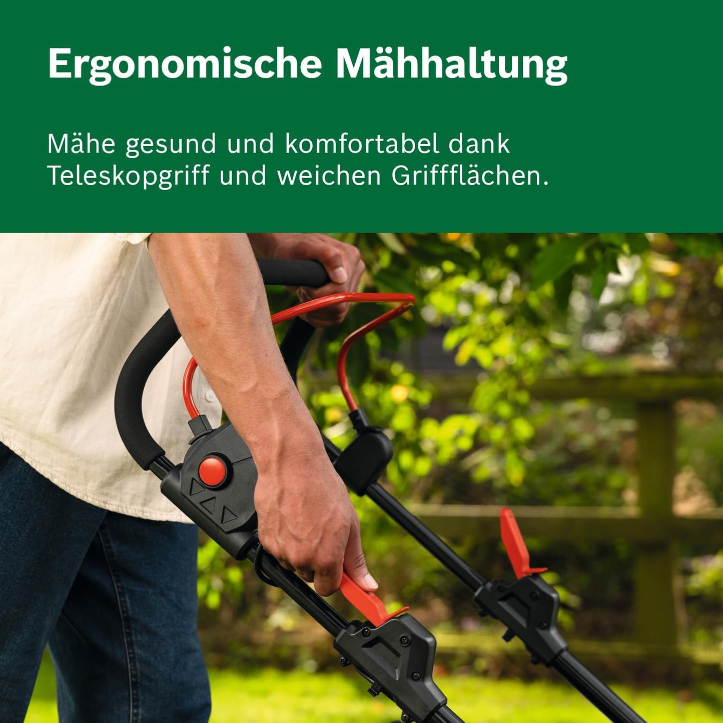 Akku-Rasenmäher Rotak 18V (inkl. 2 Akkus, Ladegerät), 2 Akkus + 1 Ladegerät